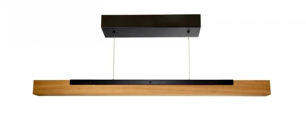 Značkový UKONČENA VÝROBA Deko-Light závěsné svítidlo Madera, 13W DIM 3000K dub 1600lm 900mm hnědá/černá - LIGHT IMPRESSIONS