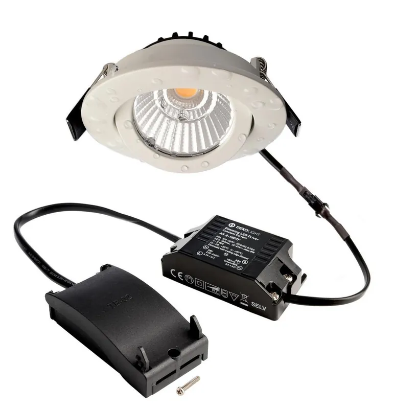 Akce Deko-Light stropní vestavné svítidlo, Dione IP, 8,5 W, DIM, 3000 K, 220-240V 800 lm bílá - LIGHT IMPRESSIONS