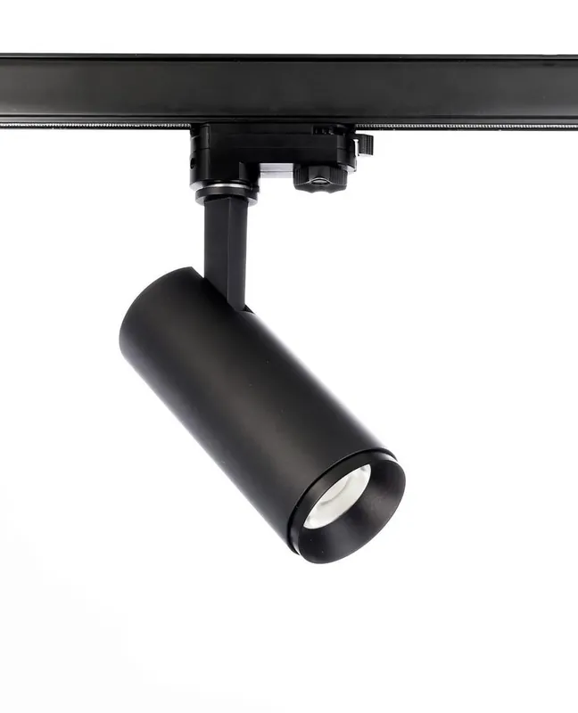 Značkový Deko-Light kolejnicový systém 3-fázový 230V Lucea 10 černá 220-240V AC/50-60Hz 10,00 W 3000/4000 K tmavě černá RAL 9005 - LIGHT IMPRESSIONS