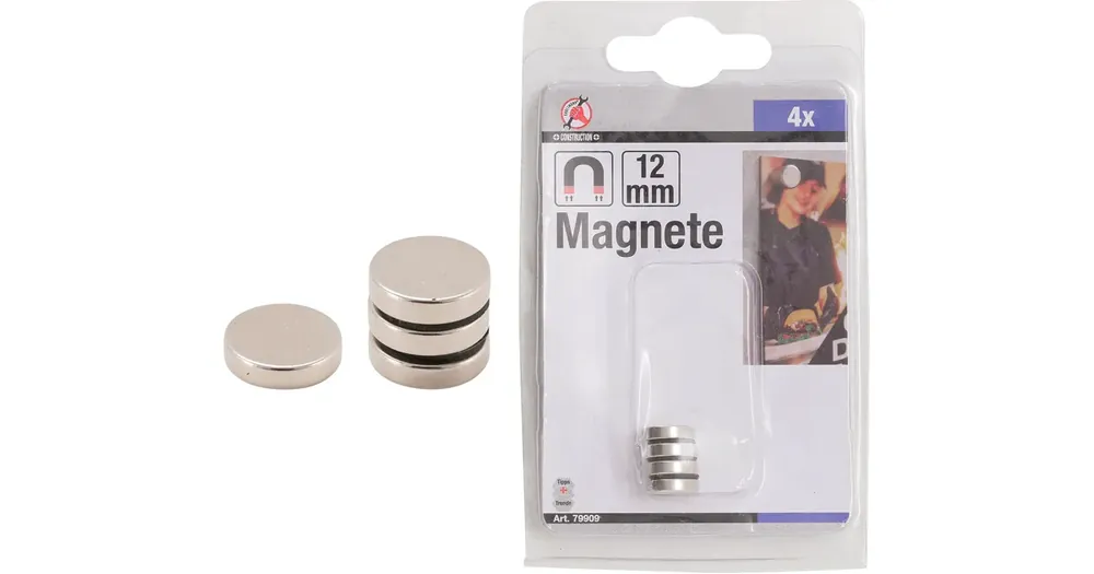Akční Cena BGS Magnety, extra silné, O 12 mm, 4dílná