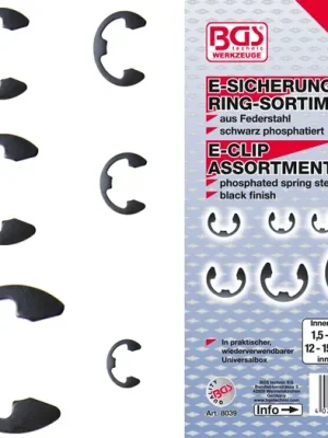 Značkový BGS Třmenové pojistky - seger, sada 300 dílů