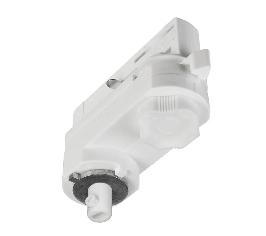 Akce Deko-Light kolejnicový systém 3-fázový 230V D Line 3-fázový adaptér pro montáž svítidel vč. montážního příslušenství 220-240V AC/50-60Hz bílá RAL 9016 84 mm - LIGHT IMPRESSIONS