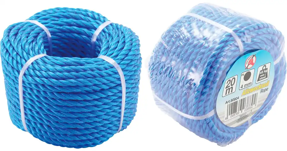 Zlevněný BGS Lano polyethylen 4 mm, délka 20 m, nosnost max. 45 kg