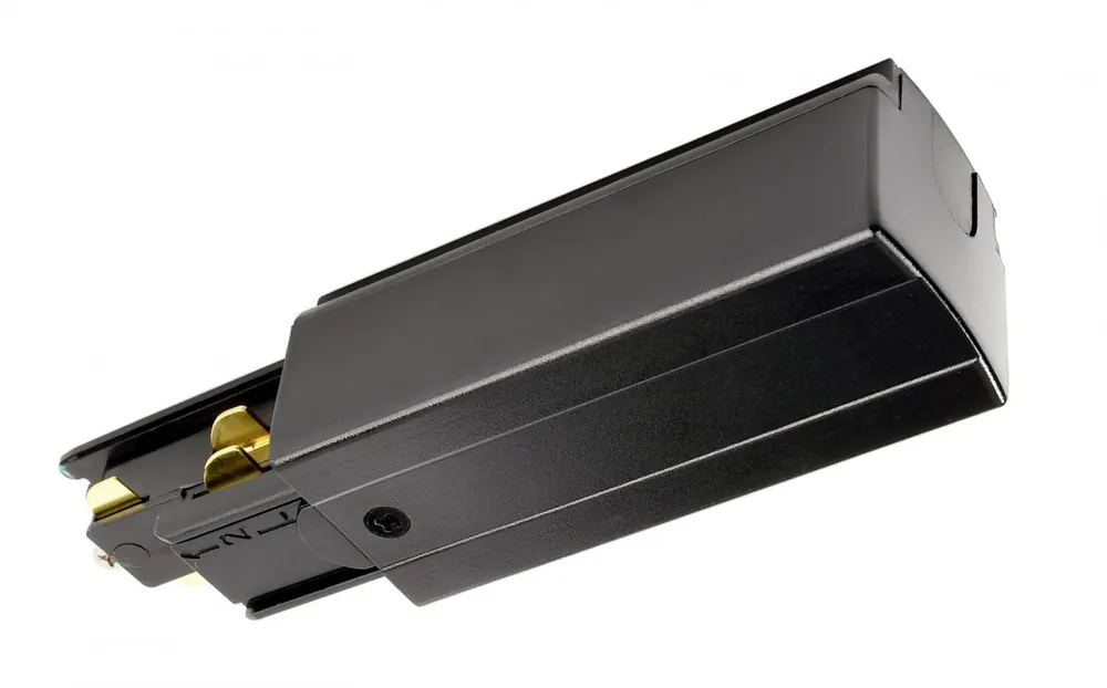 Akční Cena Deko-Light 3-fázový kolejnicový systém D Line DALI elektrické napájení levé, černá - LIGHT IMPRESSIONS