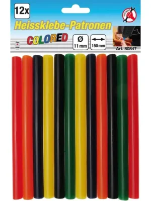 Zlevněný BGS Patrony tavící 11 x 150 mm, barevné, 12 ks