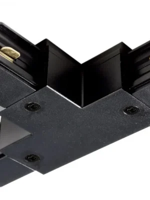 Zlevněný Deko-Light 1-fázový kolejnicový systém, D One T-spojka, pravé-pravé-levé, 220-240V černá RAL 9011 121 mm - LIGHT IMPRESSIONS