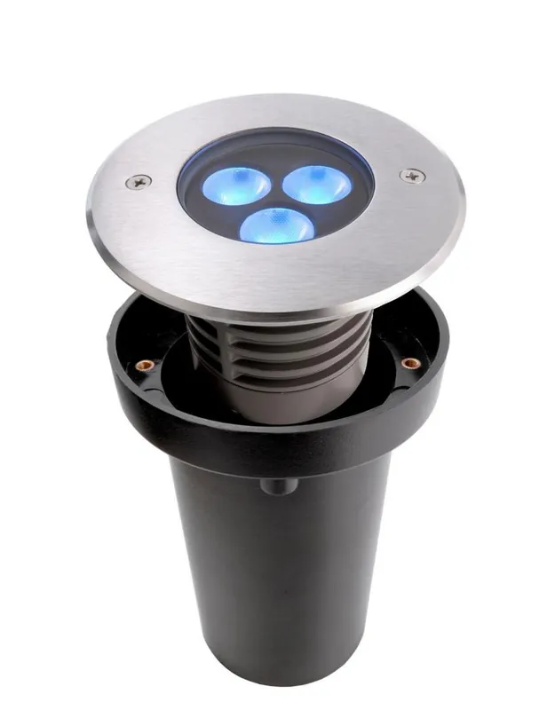 Zemní zápustné svítidlo III stříbrná 6W LED RGB 460-630nm pojezdové - LIGHT IMPRESSIONS Vrácení Zdarma