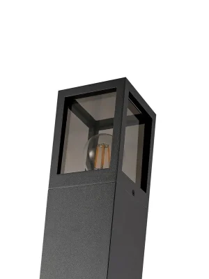 Značkový Deko-Light stojací svítidlo - Facado II hranaté tónované 1000mm, 1x max 20 W, E27, šedá - LIGHT IMPRESSIONS