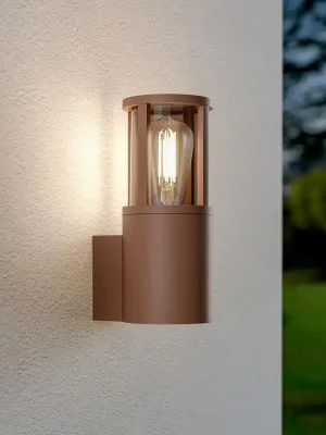 Značkový Nástěnné svítidlo Facado II E27 max. 20W IP65 rezavá - LIGHT IMPRESSIONS