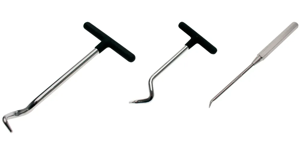 Akce BGS Háky pro demontáž těsnících kroužků, sada 3 díly