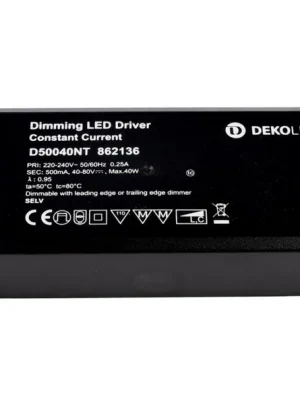 Akční Cena Deko-Light napájení BASIC D50040NT konstantní proud 500 mA IP20 stmívatelné 40-80V DC 40W - LIGHT IMPRESSIONS