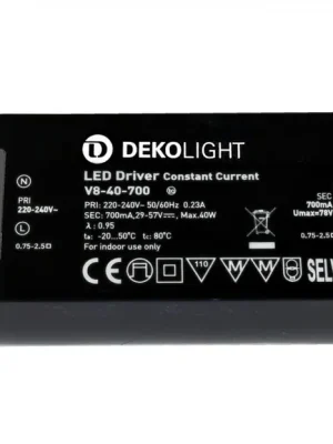 Značkový Deko-Light LED-napájení BASIC, CC, V8-40-700mA/40W konstantní proud 700 mA IP20 29-57V DC 20,30-40,00 W - LIGHT IMPRESSIONS
