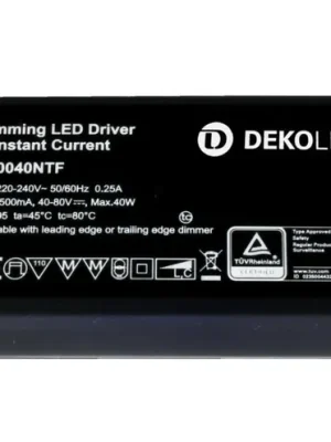 Značkový Deko-Light napájení (CC, DC) stmívatelné - BASIC, DIM, CC, D50040NT/40W - LIGHT IMPRESSIONS