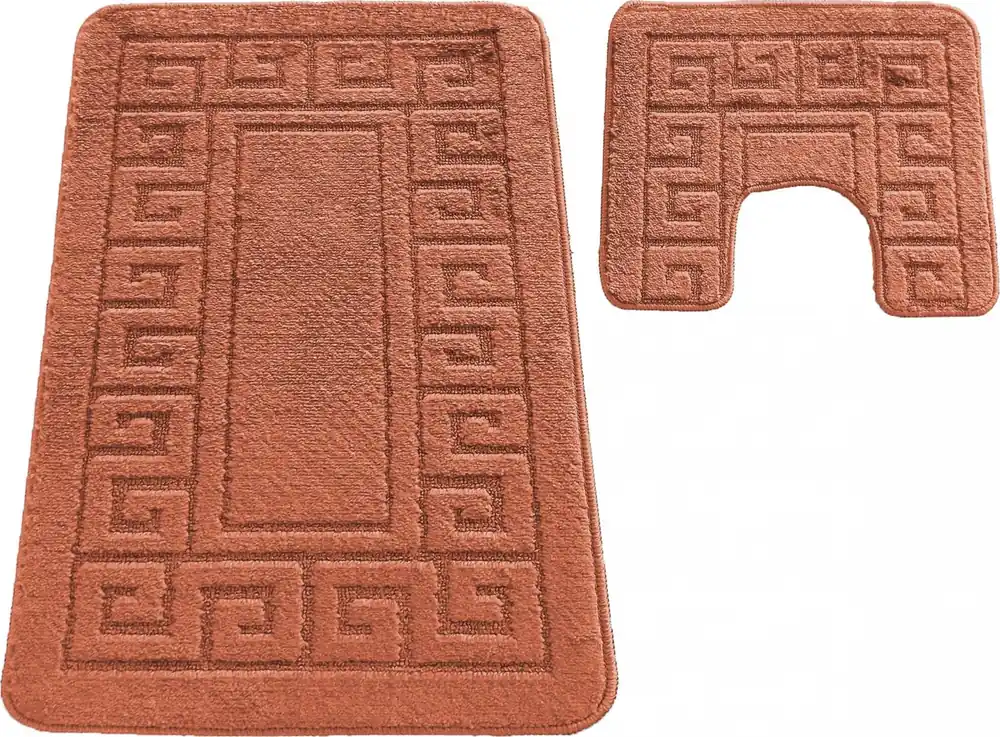 Autentický Sada koupelnových předložek s výřezem TÁŇA - greek - skořicová