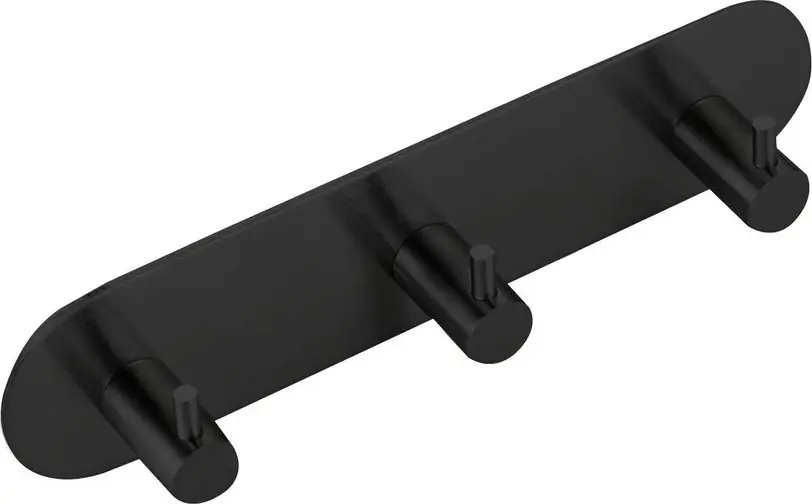 Výhodná Nabídka Sapho Samolepící trojháček, kulatý, černá mat 32203B