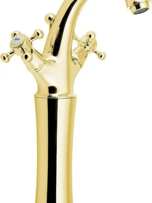 Sapho ANTEA stojánková umyvadlová baterie vysoká s výpustí, výška 300mm, zlato 3275L Časově Omezené