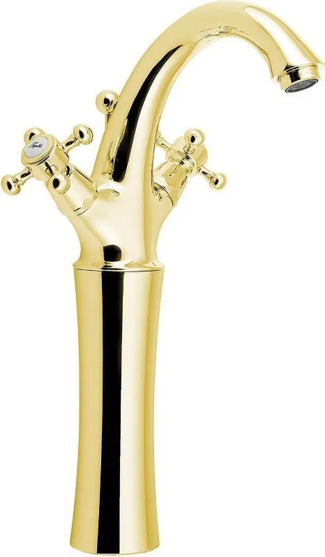 Sapho ANTEA stojánková umyvadlová baterie vysoká s výpustí, výška 300mm, zlato 3275L Časově Omezené