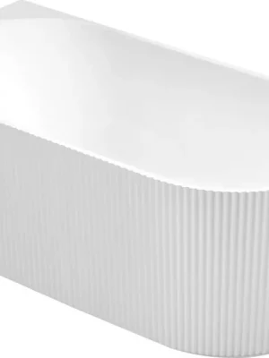 Sleva Aqualine TIBERA L rohová stojící vana, 150x75cm, panel vlnky, bílá E1047G