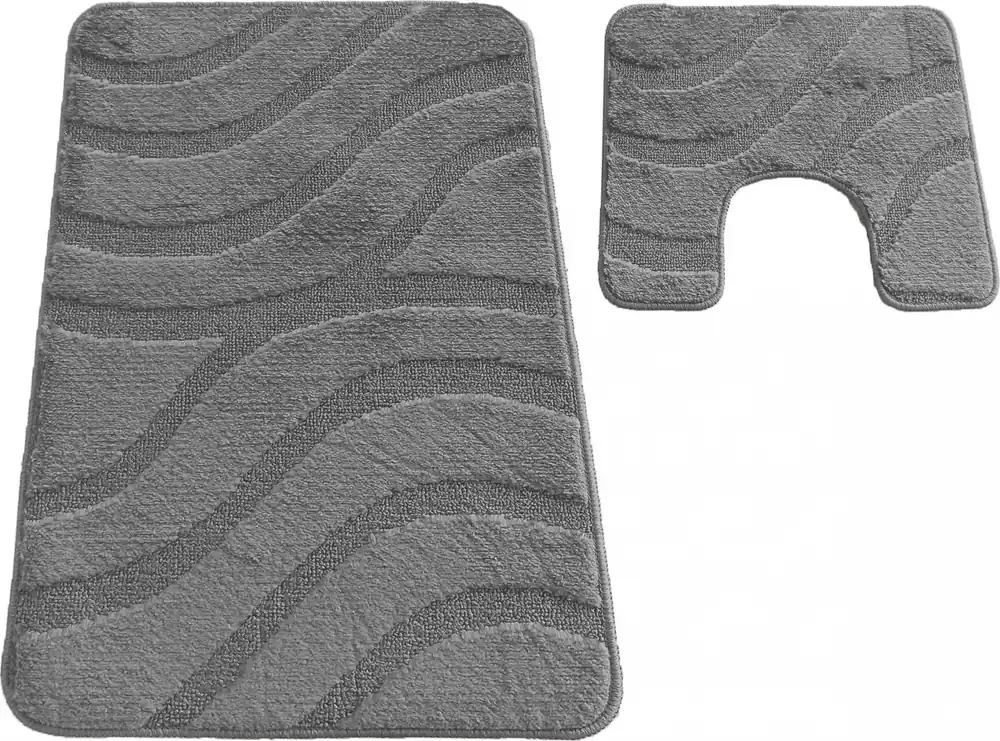 Sada koupelnových předložek s výřezem TÁŇA - symphony - tmavě šedá Must-Have