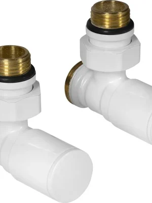 Značkový Aqualine C-START připojovací sada ventilů ruční rohová, bílá SC237W