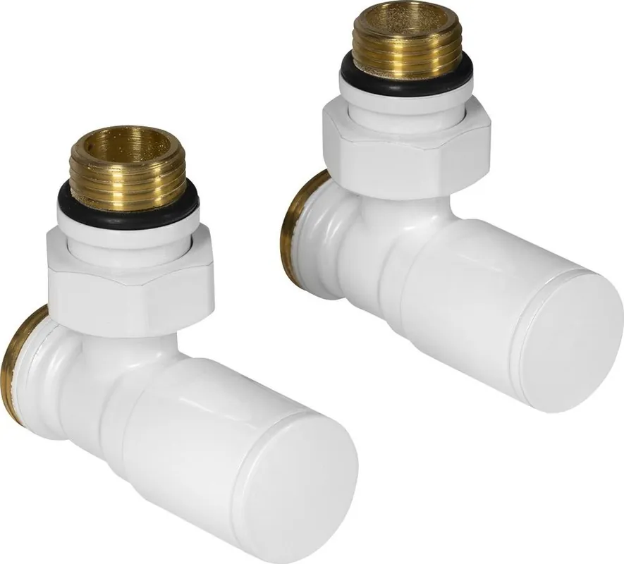 Značkový Aqualine C-START připojovací sada ventilů ruční rohová, bílá SC237W