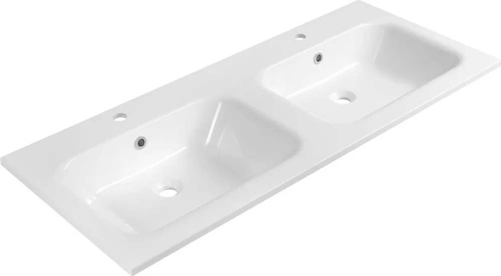 Akce Sapho ARECA dvojumyvadlo, litý mramor, 121x51, 5cm, bílá AC121