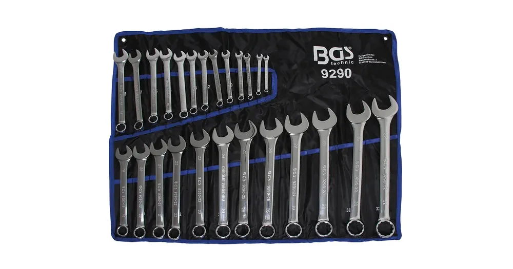Akční Cena BGS Klíče očkoploché, chromované ve vysokém lesku, 6 - 32 mm, 25dílná sada