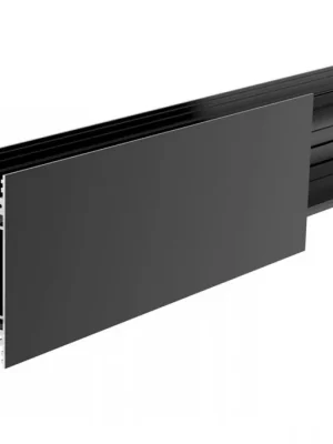 Značkový Deko-Light profil, PLANO BSH pro montáž na stěnu, 85 x 38mm, černá LED-nosič, 2,5m, hliník, černá, Tief černá 2500 mm - LIGHT IMPRESSIONS