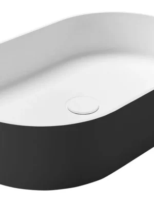 Cenově Výhodný Sapho THIN umyvadlo na desku, Rockstone, 55x35cm, carina/bílá mat WN205-41