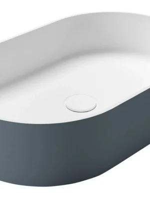 Sapho THIN umyvadlo na desku, Rockstone, 55x35cm, siena/bílá mat WN205-42 Levný