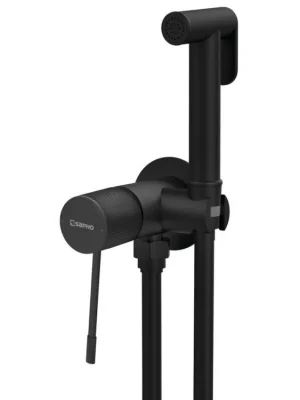 Zlevněný Sapho SOLARIS podomítková bidetová baterie se Stop sprškou, kulatá, černá mat WD040B