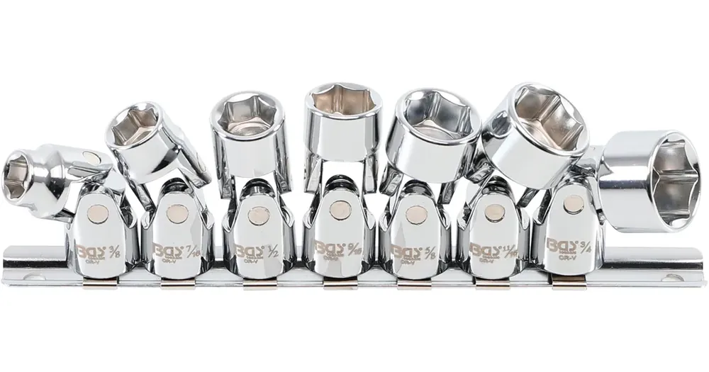 Zlevněný BGS Klíče nástrčné kloubové, vnitřní čtyřhran 10 mm (3/8"), 3/8"–3/4" mm, palcové velikosti