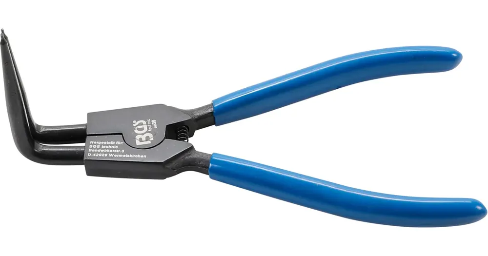 Značkový BGS Kleště seger vnější, 90° vyhnuté, 165 mm