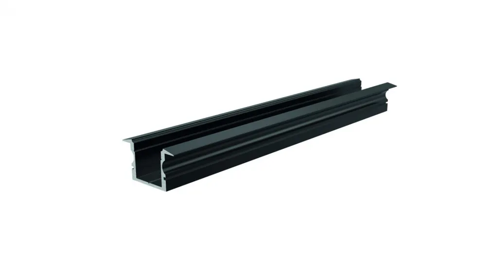 Značkový ET-02-12 vysoký T-profil pro 12 - 13,3 mm LED pásek matná černá - LIGHT IMPRESSIONS