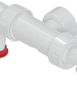 Značkový Sapho Dvojkolínko podomítkového sifonu, pro pračku a sušičku/myčku, bílá 168.132.0