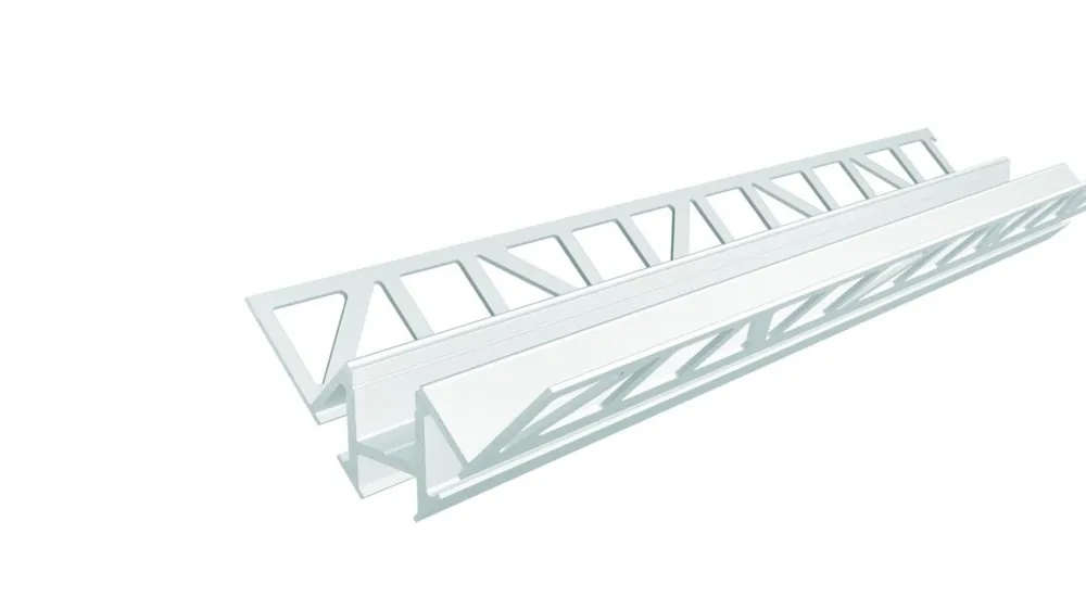 Značkový Reprofil dlaždicový profil roh vnitřní EV-01-12 bílá lakovaná 2500 mm - LIGHT IMPRESSIONS