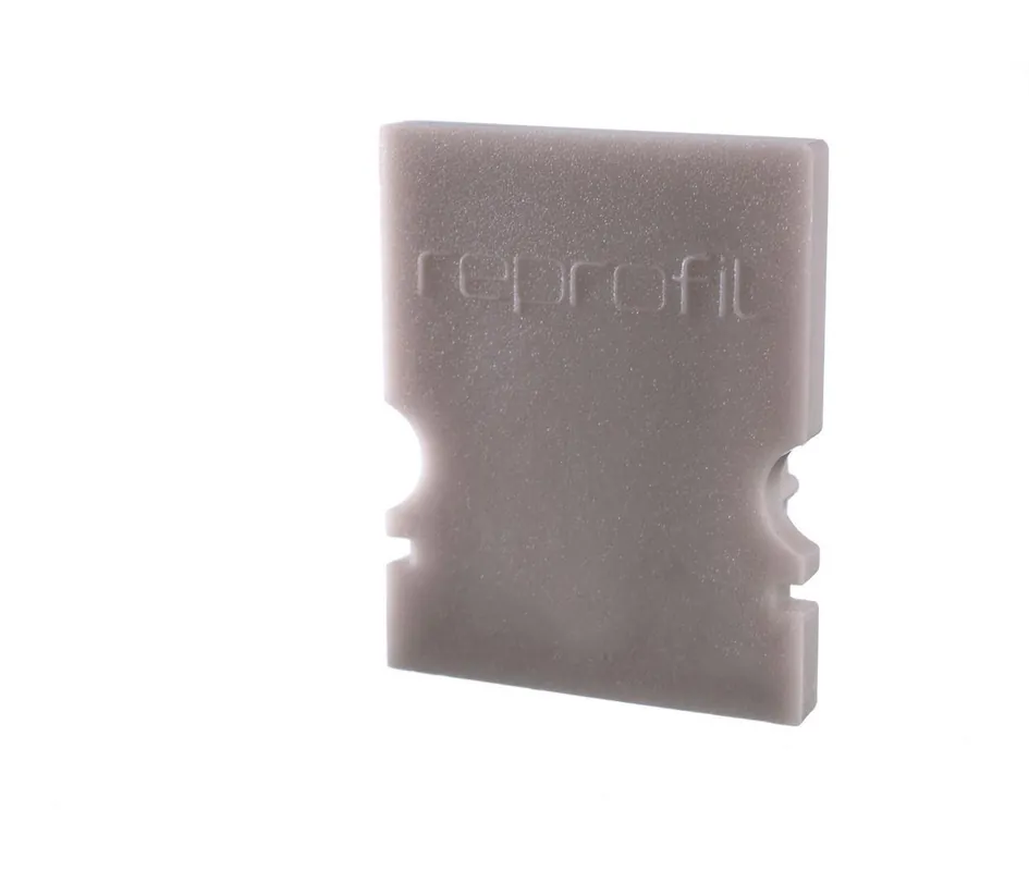 Značkový Koncovka H-AU-02-10 šedá 16 mm 2 ks - LIGHT IMPRESSIONS