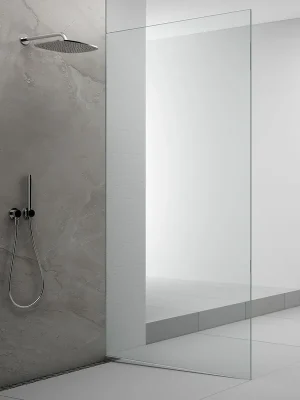 Zlevněný Polysan ARCHITEX sada pro uchycení skla podlaha-stěna se spádovou lištou, 1615x2105mm, pravá, leštěný hliník AX2116R