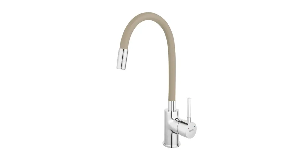 Nízká Cena NOVASERVIS Dřezová baterie s flexi ramenem, béžová-chrom, 70710,0BE