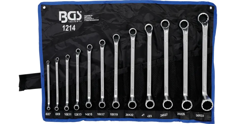 Akce BGS Klíče očkové vyhnuté 6,0 - 32,0 mm, sada 12 dílů