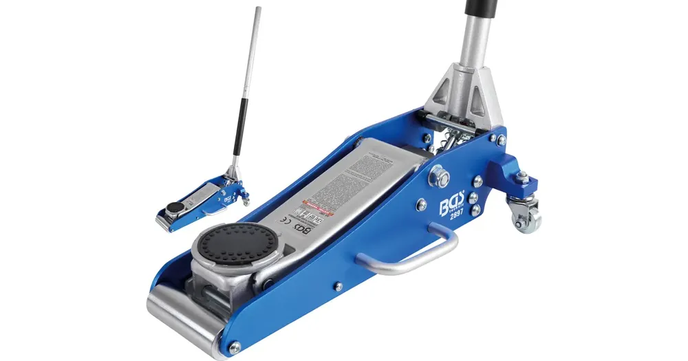 Značkový BGS Zvedák pojízdný , hydraulický, hliníková a ocelová konstrukce, 1,5 t