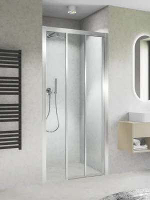 Zlevněný Roth CARIBA LINE CI D3L / CI D3R Třídílné sprchové dveře posuvné pro instalaci do niky 110 cm