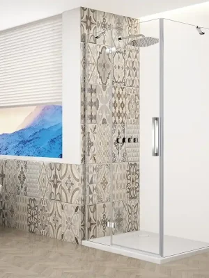 Zlevněný Gelco TRINITY CHROME obdélníkový sprchový kout 800x1000mm, čiré sklo, levé GT5610-80CL-CH