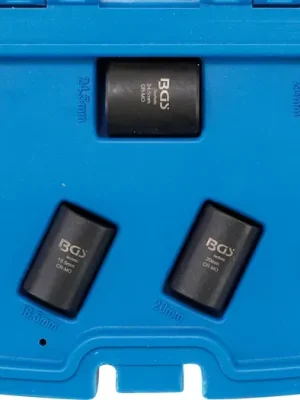 Akce BGS Sada speciálních nástrčných hlavic / hlavic pro povolení poškozených šroubů, 17 - 26 mm,