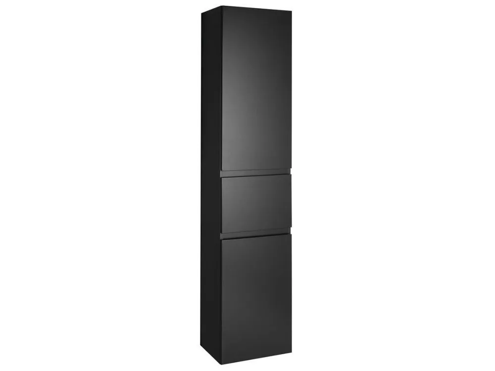 Akce Aqualine ALTAIR vysoká skříňka s košem 40x184x31cm, černá mat, pravá AI685R