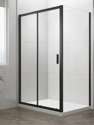 Akce Polysan EASY BLACK obdélníkový sprchový kout 1100x700mm, čiré sklo L/P varianta EL1115B-01