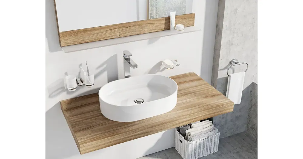 Ravak Umyvadlo Ceramic 550 SLIM O keramické Doprava Zdarma