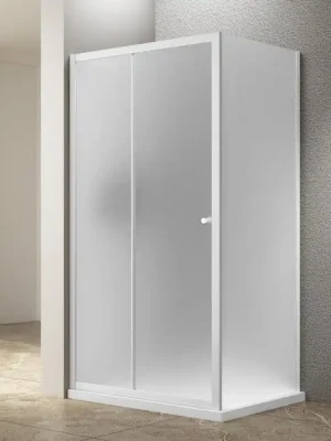 Akční Cena Aqualine UGGA obdélníkový sprchový kout 1000x900mm, sklo Brick, bílá AWS100-02