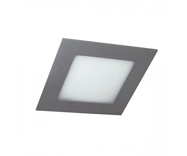 AKCE - Zápustné svítidlo DISC hranaté šedé LED 8W 3000K 120x120mm hranaté - KOHL-Lighting Pouze Dnes