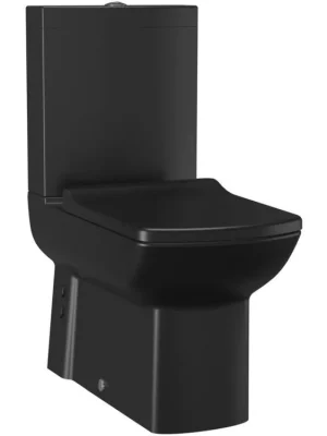 Sapho LARA WC kombi, spodní/zadní odpad, černá mat LR360-01 Ověřený